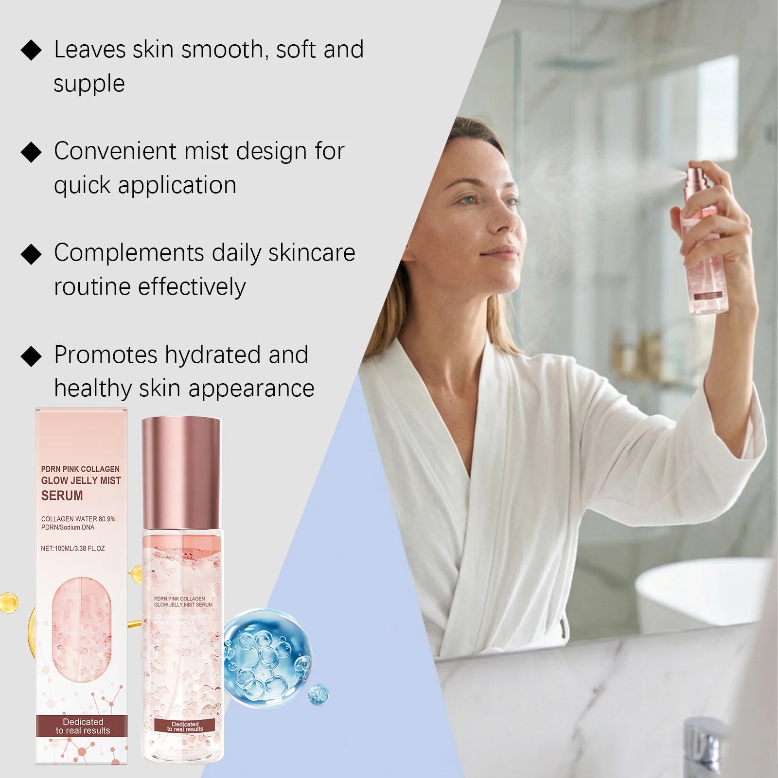 Hoygi Jelly Mist Serum – Brightening & Hydrating Face Spray Face Mist Serum Zpaxo