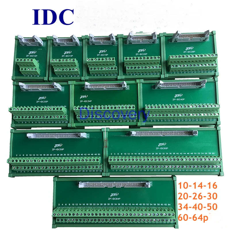 IDC Terminal Terminal Block Horn Conversion Terminal Block10 14 16 20 26 30 34 40 50 60 64P Zpaxo