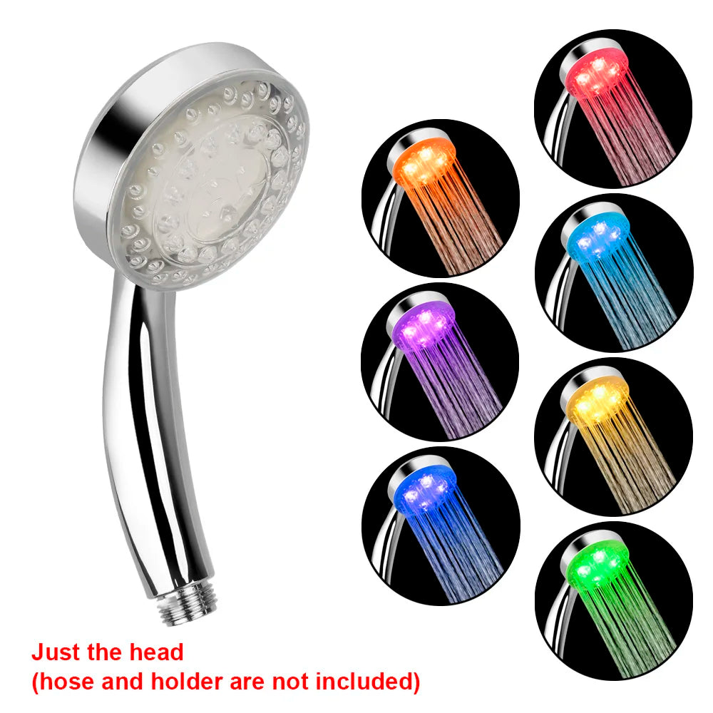 Ultra-quiet 3 Colors Temperature Sensor Rainfall Spray 7 Gradual