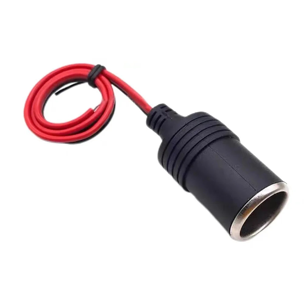 10A/20A Max 200W Car Mounted Cigarette Lighter Charger Female Socket Plug with 30cm Cable Connector Adapter Universal 12v Zpaxo 10A Max