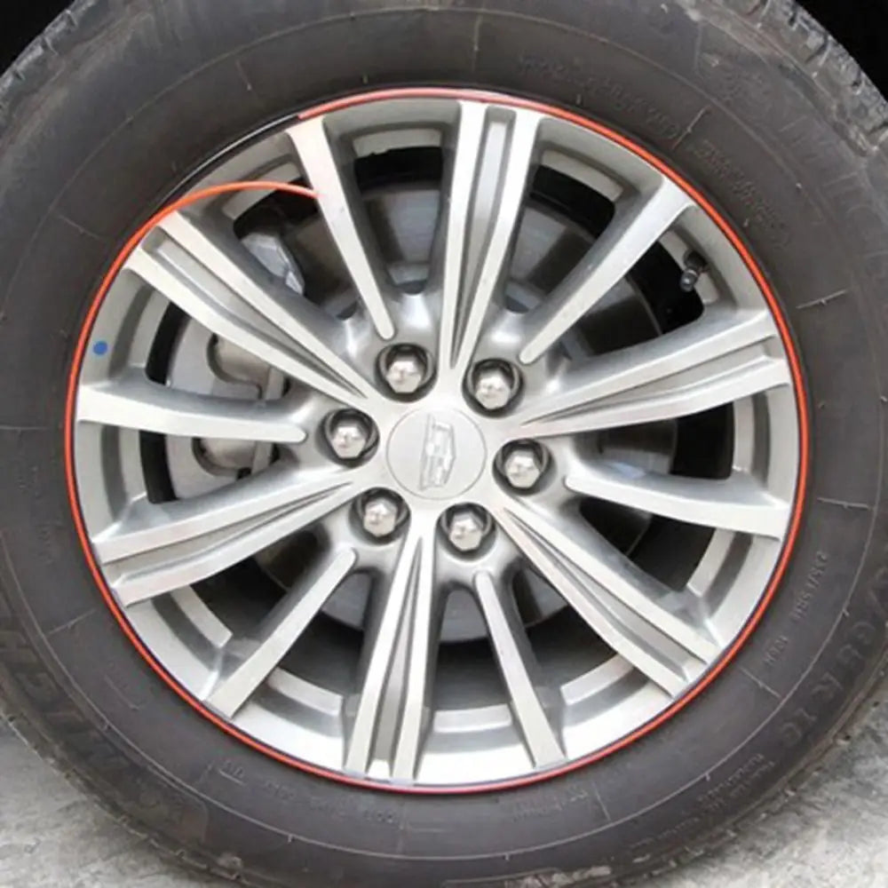 Universal Fit Wheel Hub Decorative Strip Full Rim Cover Anti-scratch Zpaxo
