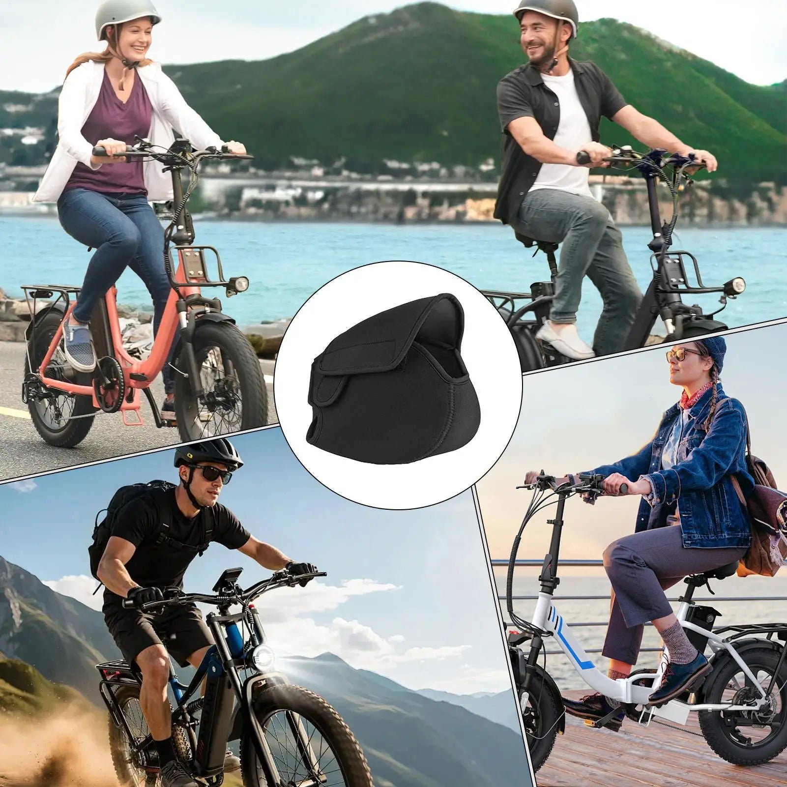 E-bike Motor Cover Neoprene Dustproof Rainproof Storage Protector