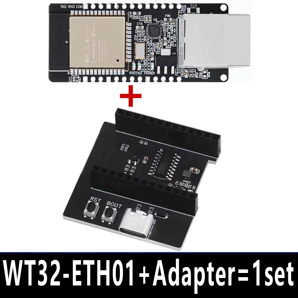 WT32-ETH01 Embedded Serial Port Networking Ethernet Bluetooth-compatible WIFI Combo Gateway MCU ESP32 Wireless Module Board Zpaxo 1set