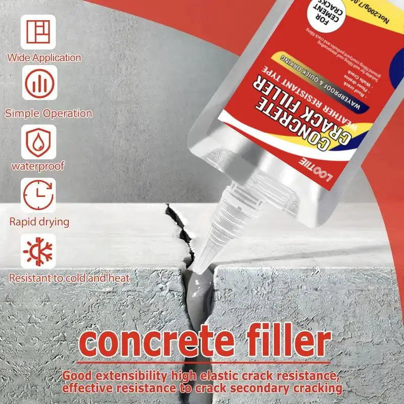 Quick-drying self-leveling concrete repair adhesive | joint sealant for wall/roof/floor Leakproof material outdoor tiles Zpaxo