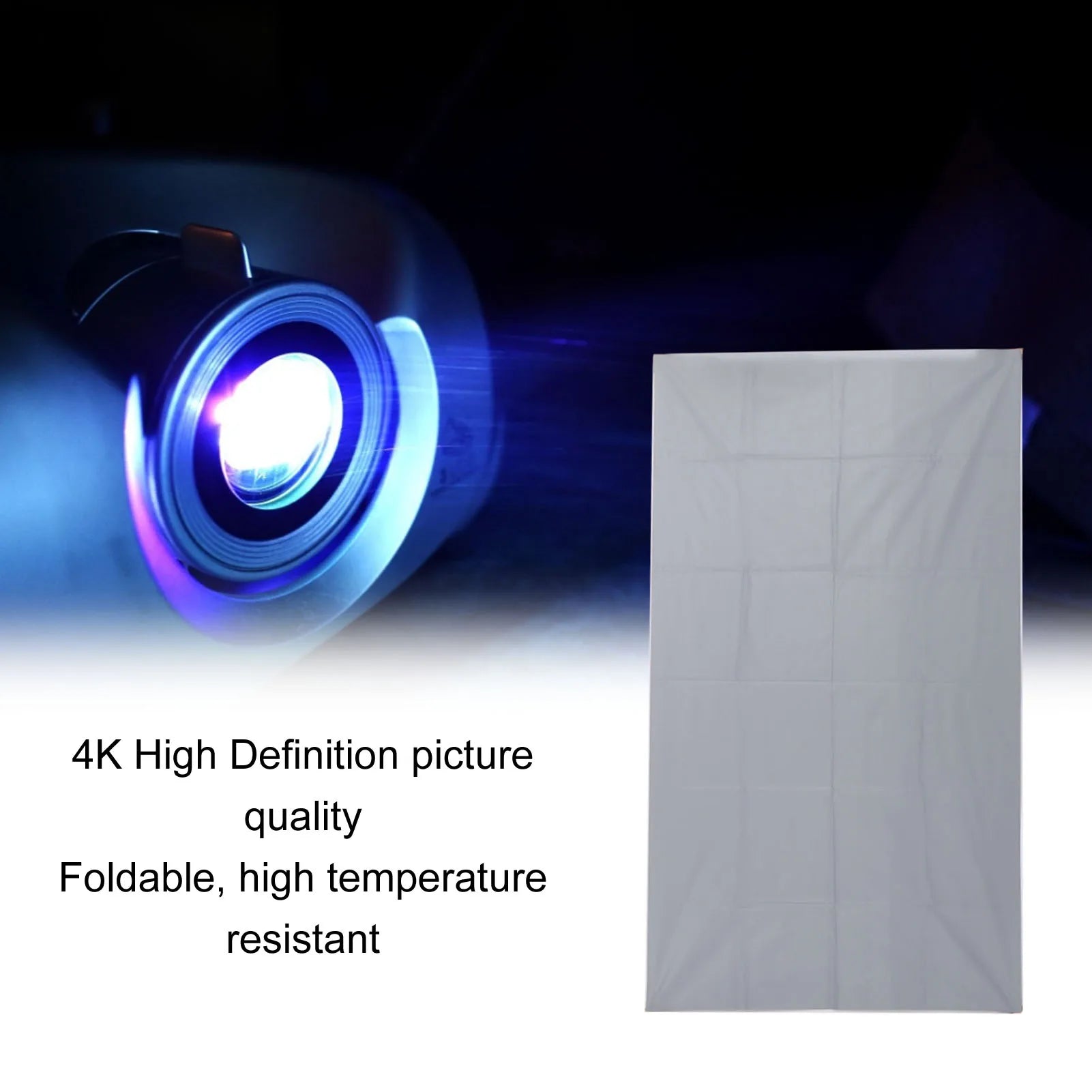 Projector Screen Definition 4K Antilight Foldable Portable Movies