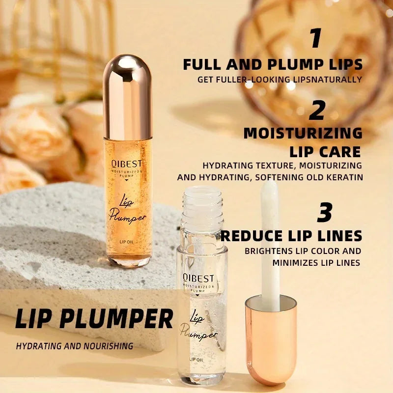Natural Lip Plumper and Lip Care Serum, Lip Enhancer for Fuller, Lip Mask, Beautiful Fuller, Hydrating & Reduce Fine Lines 7ML Zpaxo