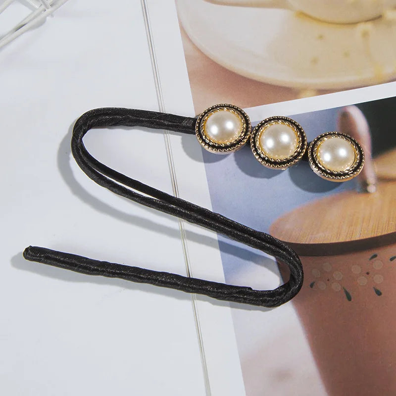 Magic Elegant Pearl Flower Bun Maker Lazy Hair Curlers Styling Accessories Hairpin Hair Braider Hairstyle Twist Hair Accessories Zpaxo Gold Pearl