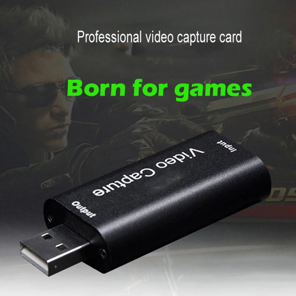 4K Mini HD 1080P HDMI-Compatible USB 2.0 Video Capture Card Game Recording Box for Youtube OBS Live Streaming Broadcast Computer Zpaxo