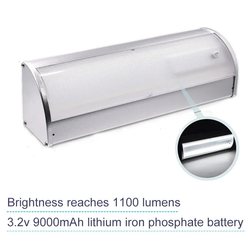 Bright Solar Led Lights Outdoor Sensor 4 Modes Lamp Aluminium Shell Zpaxo Silver-white 60LED China Mainland