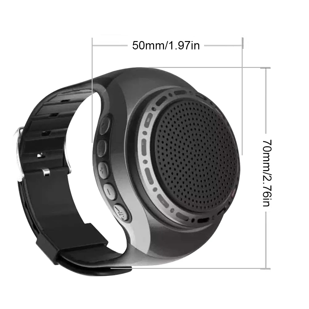 USB Rechargeable Bicycle Audio Portable Wrist Watch Speaker Cool
