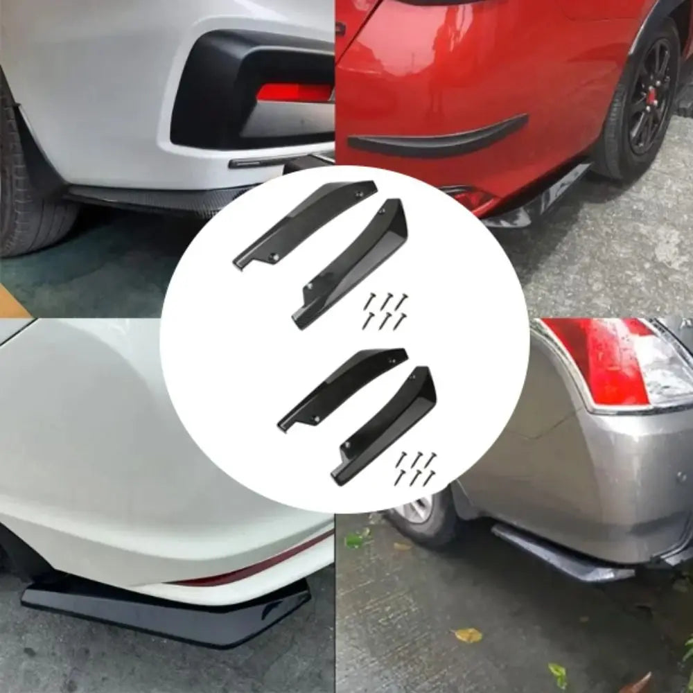 Carbon Fiber Material Rear Corner Scratch Protector Diffuser Car Zpaxo