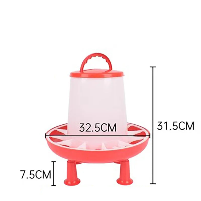 Poultry Automatic Drinking Bucket Goblet Feeder Barrel Water Quail