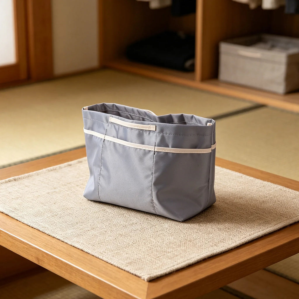 Tote Bag Organizer Insert 10 Pocket Nylon Purse Liner Waterproof