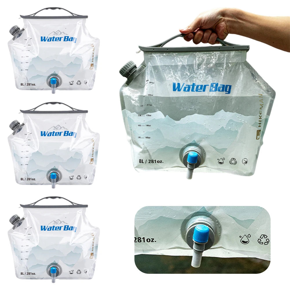 Portable Water Storage Bag Large Capacity Drinking Container Handle