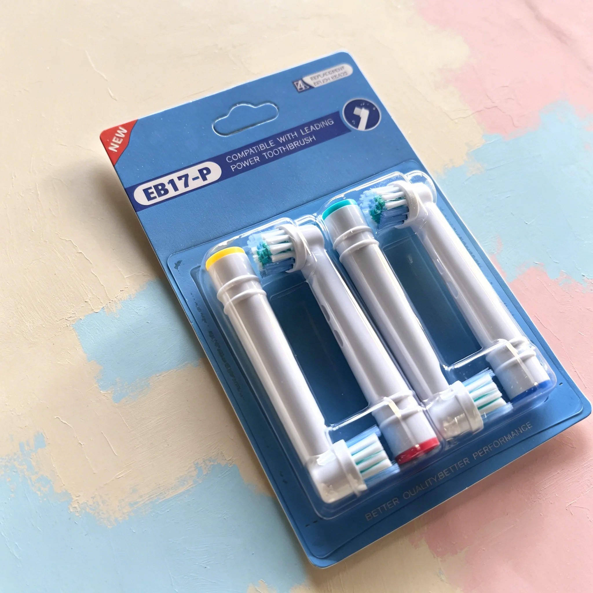 EB17P Wholesale 4/8/16pcs Set/lot Electric Toothbrush Head For Oral B PRO 6000 500 Sensitive Replacement Brush Heads D18 Zpaxo EB17P 4PCS