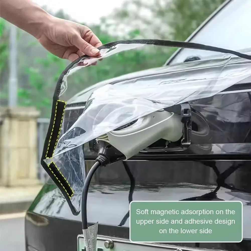 Electric Car Charging Port Rain Cover – Waterproof EV Charger Guard EV Charger Cover Zpaxo