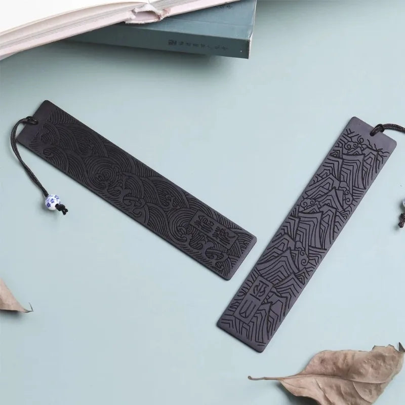 Rosewood Carved Bookmark – Wushan & Canghai Love Gift Carved Wood Bookmark Zpaxo