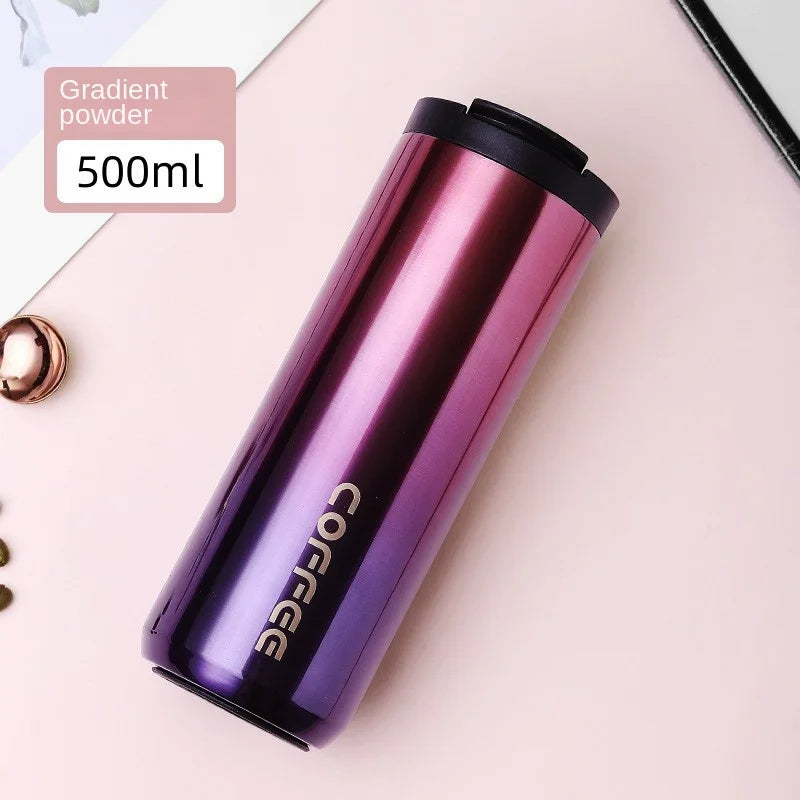 Insulated Coffee Mug Cup Travel Stainless Steel Flask Vacuum