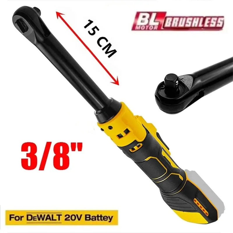 Cordless Ratchet Wrench Upgraded Extended Head Removal Screw Nut 220N
