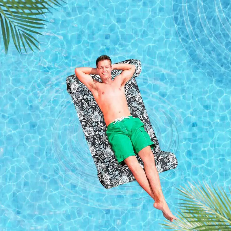 Inflatable Water Hammock Garden Lounges Swimming Adults Pool Floats Zpaxo