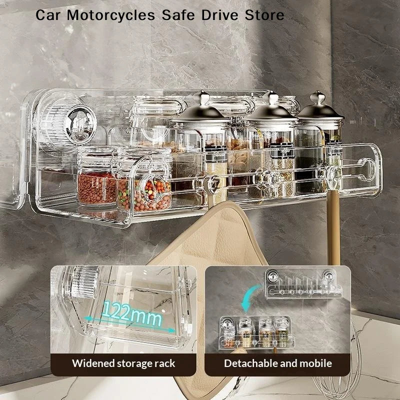 CMClear Acrylic Fridge Storage Organizer Removable Dividers Suction