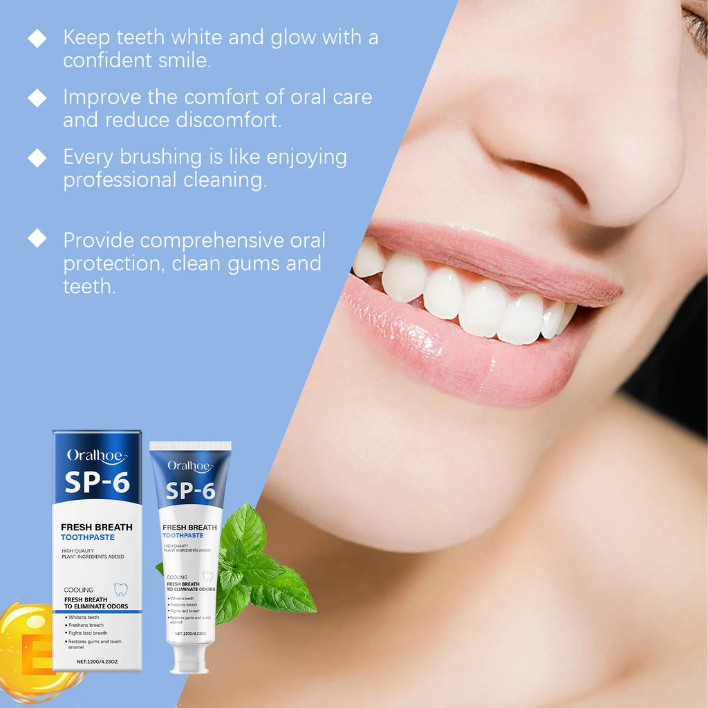 Oralhoe SP-6 Whitening Toothpaste – Calculus & Bad Breath Whitening Toothpaste Zpaxo