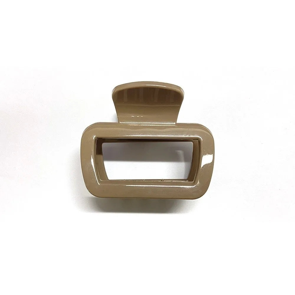 Flexible Unsnappable Hair Claw Clips Soft Silicone Non-Slip Shark Clip Anti Collision Protection Comfortable Ponytail Hairpins Zpaxo Coffee