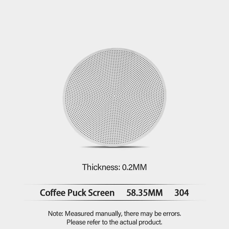 Durable Reusable Coffee Puck Screen - 304 Stainless steel Coffee Portafilter for 51/54/58mm Barista Accessorie KFGL01 Zpaxo 58.5mm 1pcs