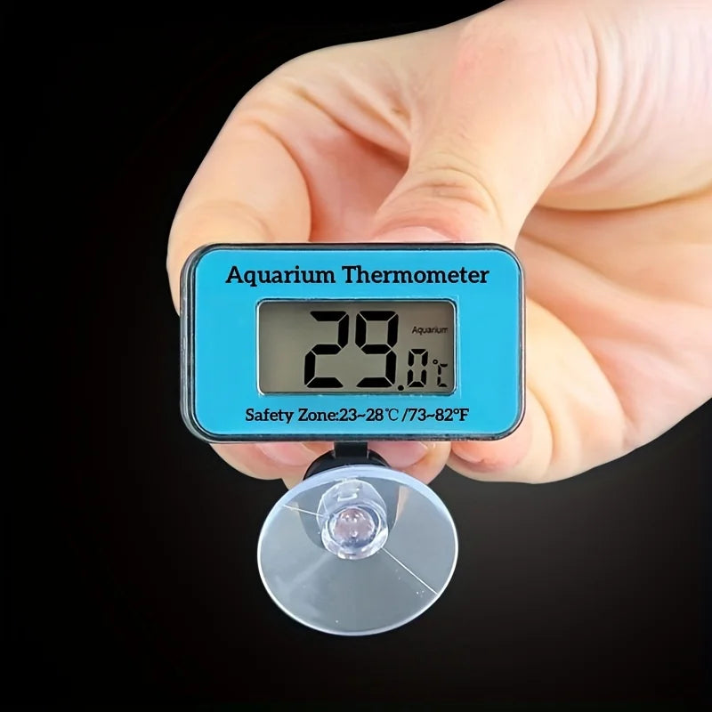 LCD Digital Aquarium Thermometer Probe Suction Cup Fish Tank Water