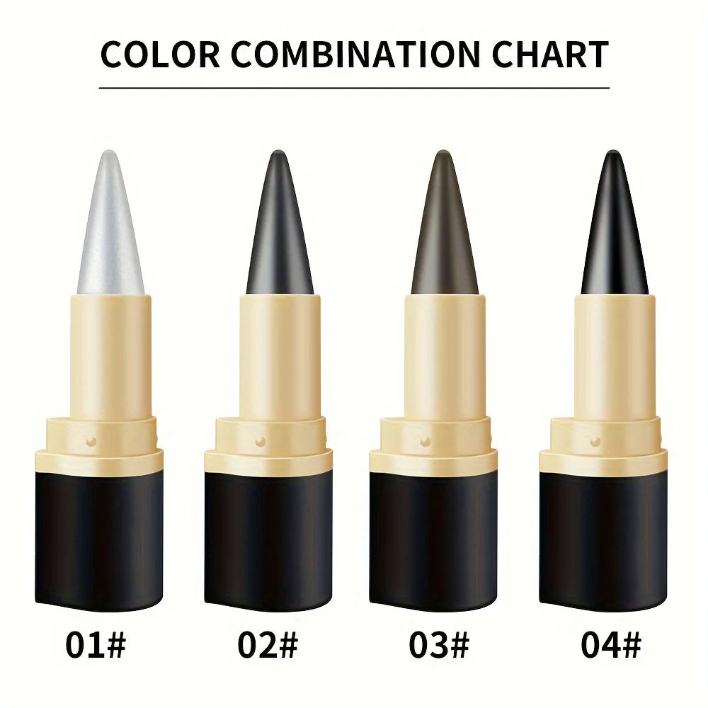 Matte Glitter Waterproof Eyeliner Stick Smudge Proof Black Single Head Solid Eyeliner Balm Zpaxo