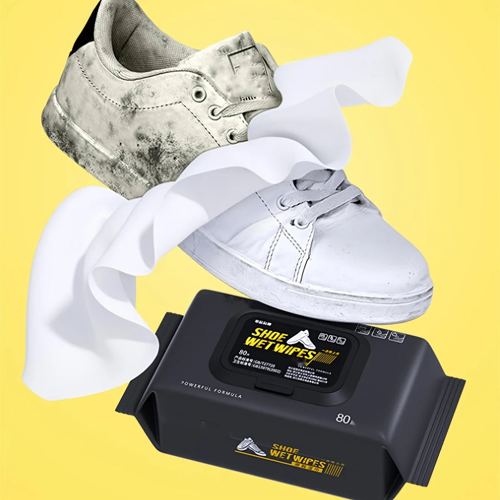 Disposable Shoe Cleaning Wipes No-rinse Stain Remover White Sneakers