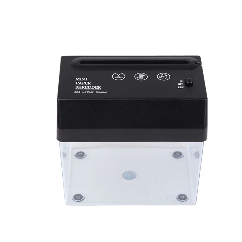 A6 Portable Mini Paper Shredder Electric USB Battery Operated Documents Paper Cutting Tool For Home Office Zpaxo