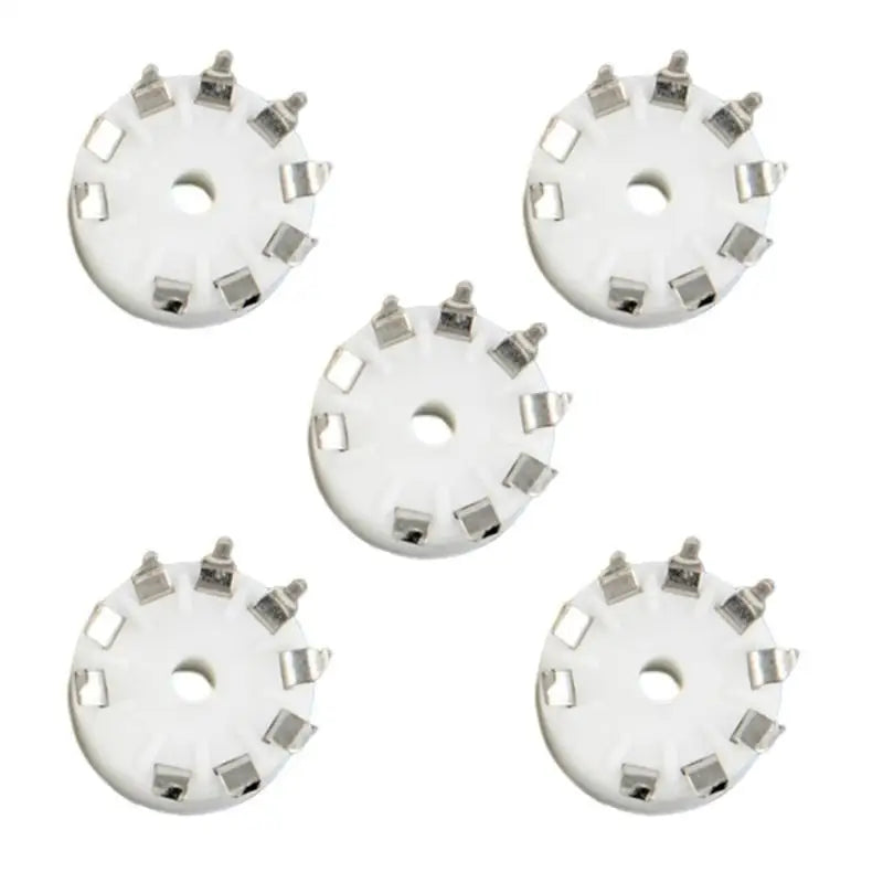 652F Ceramic 9 Pin B9A PCB MOUNT Tube Socket 6DJ8 EL84 6922 6BM8 6BQ5 Zpaxo Copper Tin Phosphoru CN