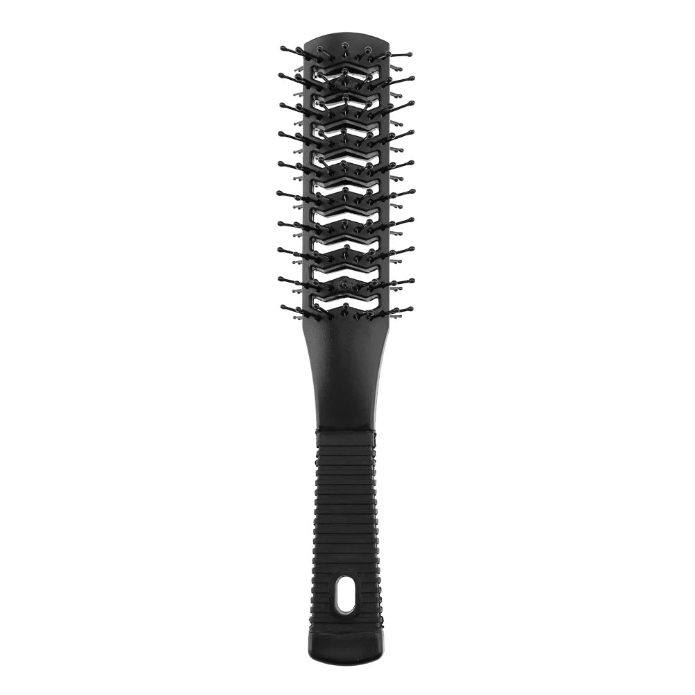 Double Side Massage Comb Black Plastic Anti-tangle Brushes Wide Teeth Zpaxo