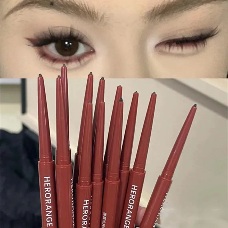 12 Colors Eyeliner Pencil Smooth Wine Red Soft Pigment Eye Liner Pen