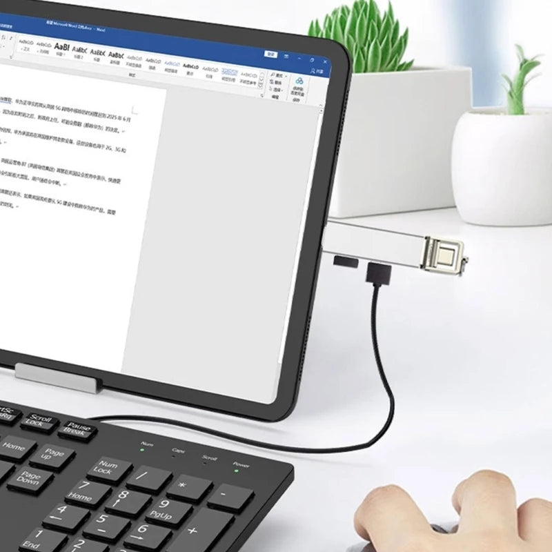 652F Convenient USB3 0 Hub USB C Expander Laptops Tablets Splitter Zpaxo