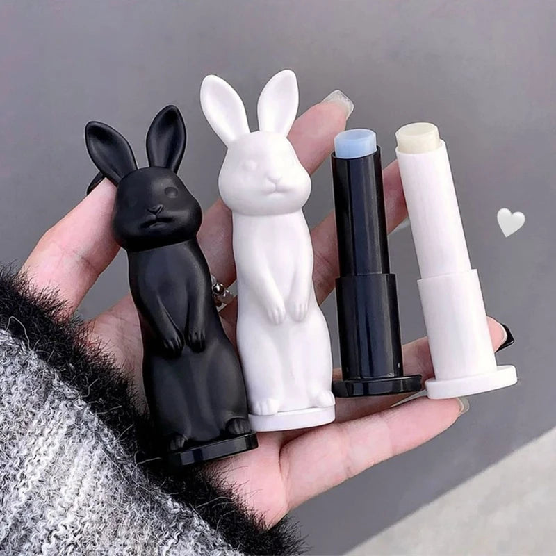 Rabbit Moisturizing Lip Balm Honey Peach Hydrating Lips Plumper Nourish Makeup Lip Care Exfoliates Dead Skin Smoothens Lip Lines Zpaxo