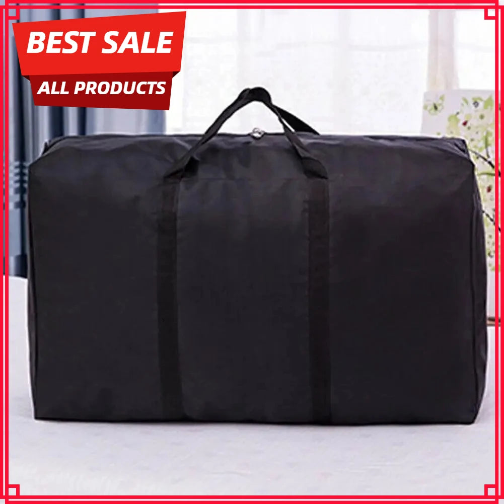Unisex Large Waterproof Luggage Travel Clothes Storage Bags Zipper Oxford Bag Foldable Portable 80*48*25cm Home Storage Bags Zpaxo