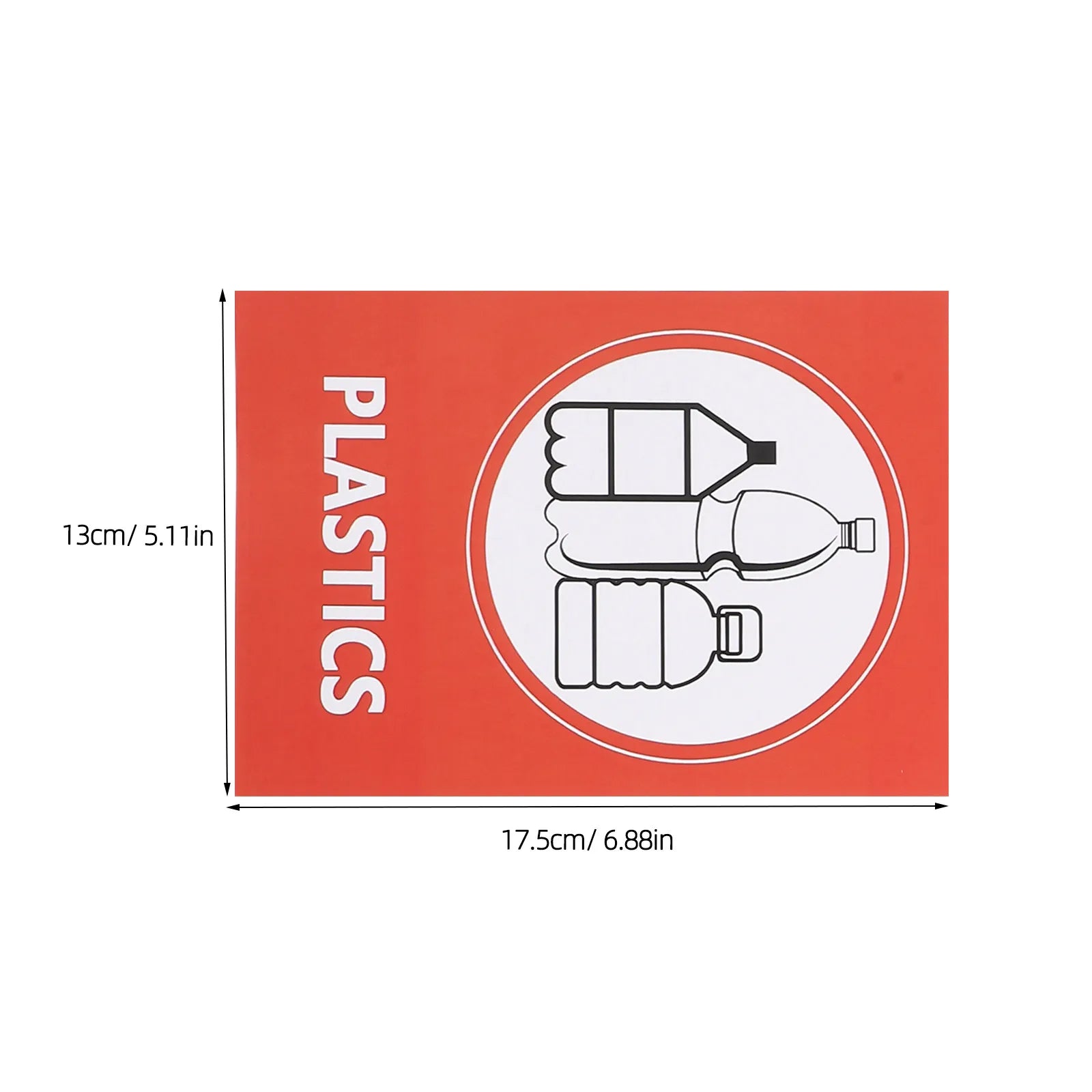 Recycle Stickers Trash Bins Self-adhesive Waterproof Fade Resistant