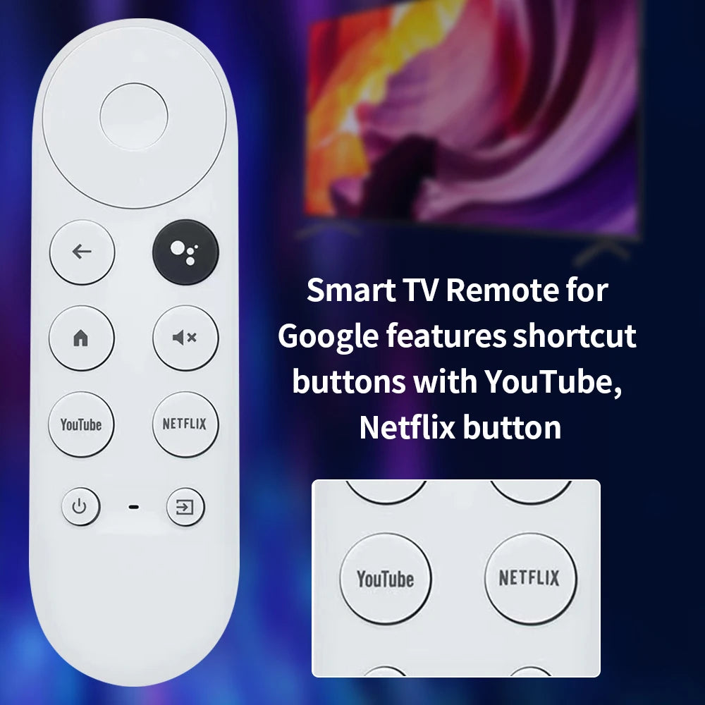 Voice Remote for Google Chromecast 4K Snow G9N9N Streaming Replacement Remote Control Zpaxo