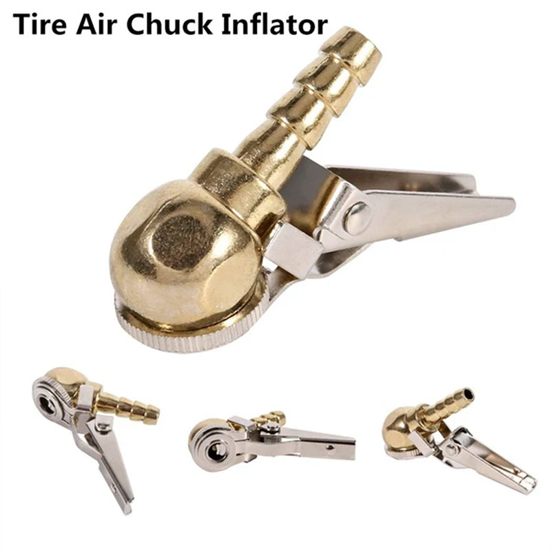 Car Tire Air Chuck Inflator Pump Valve Connector Clip Portable