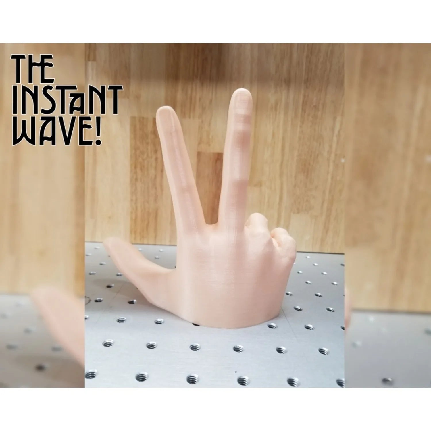 Funny Car Ornament 2-Finger Waving Hand Gesture Universal Dashboard