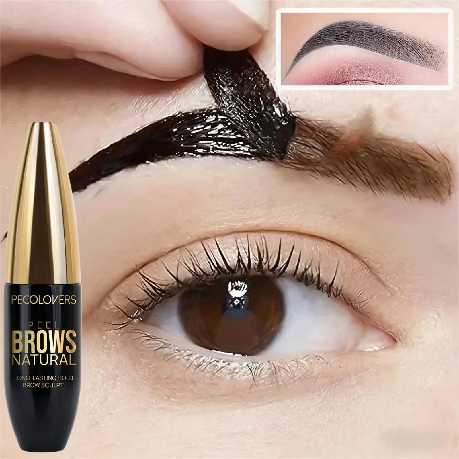 1PC Tattoo Easy -Off Eyebrow Gel - Semi Permanent Brow Tint, Waterproof & Sweat-proof, Transfer-proof & Smudge-proof Zpaxo