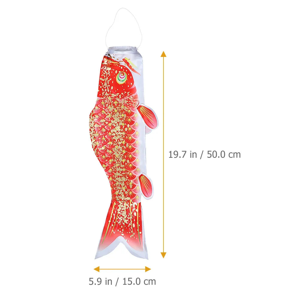 Large Japanese Style Carp Windsock Flag Vibrant Fish Shape Hanging Outdoor Decor Garden Home Ornament Fish Windsock Zpaxo