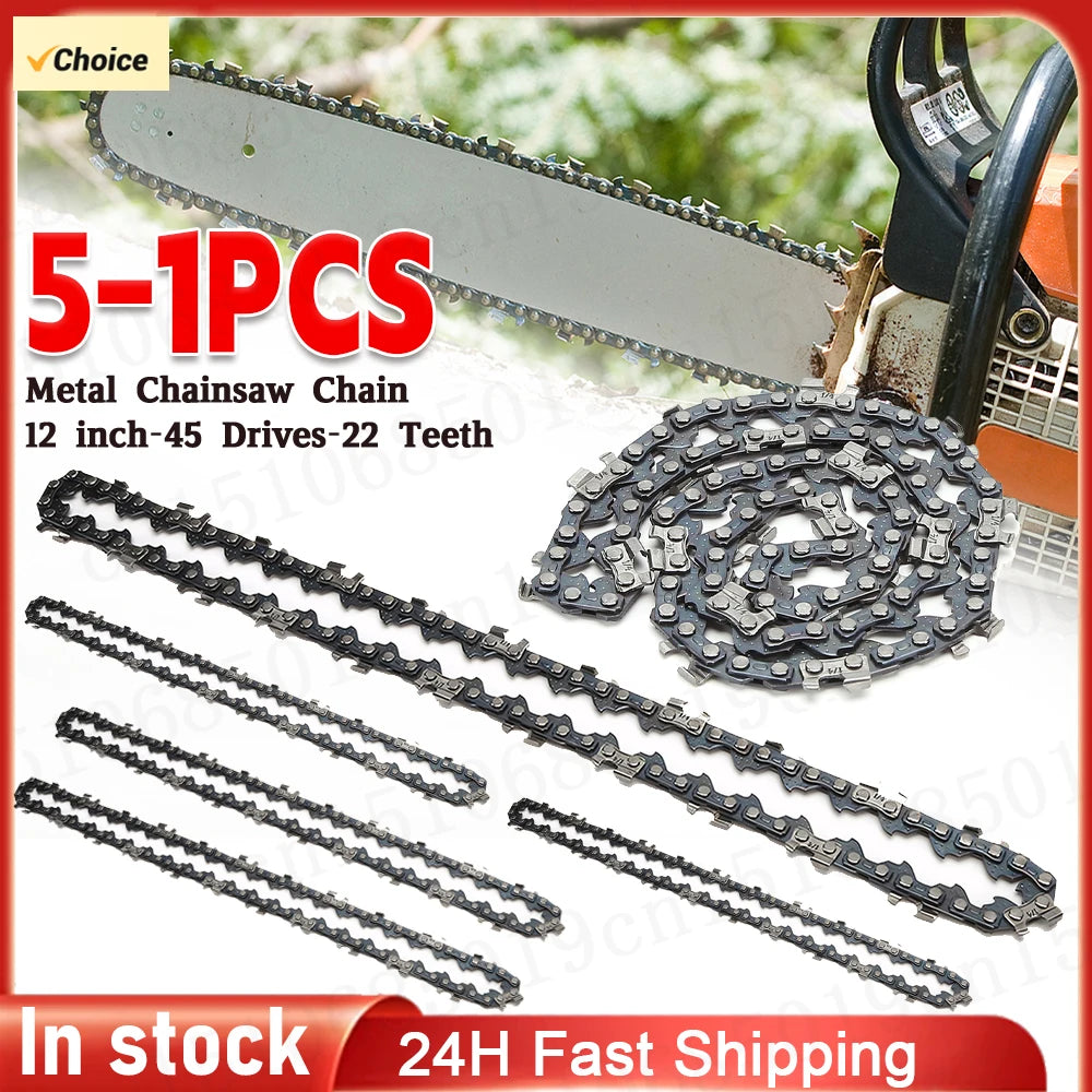 8 Metal Saw Chain Spare Parts Electric Chainsaw 3- Blades Wood Branch Zpaxo