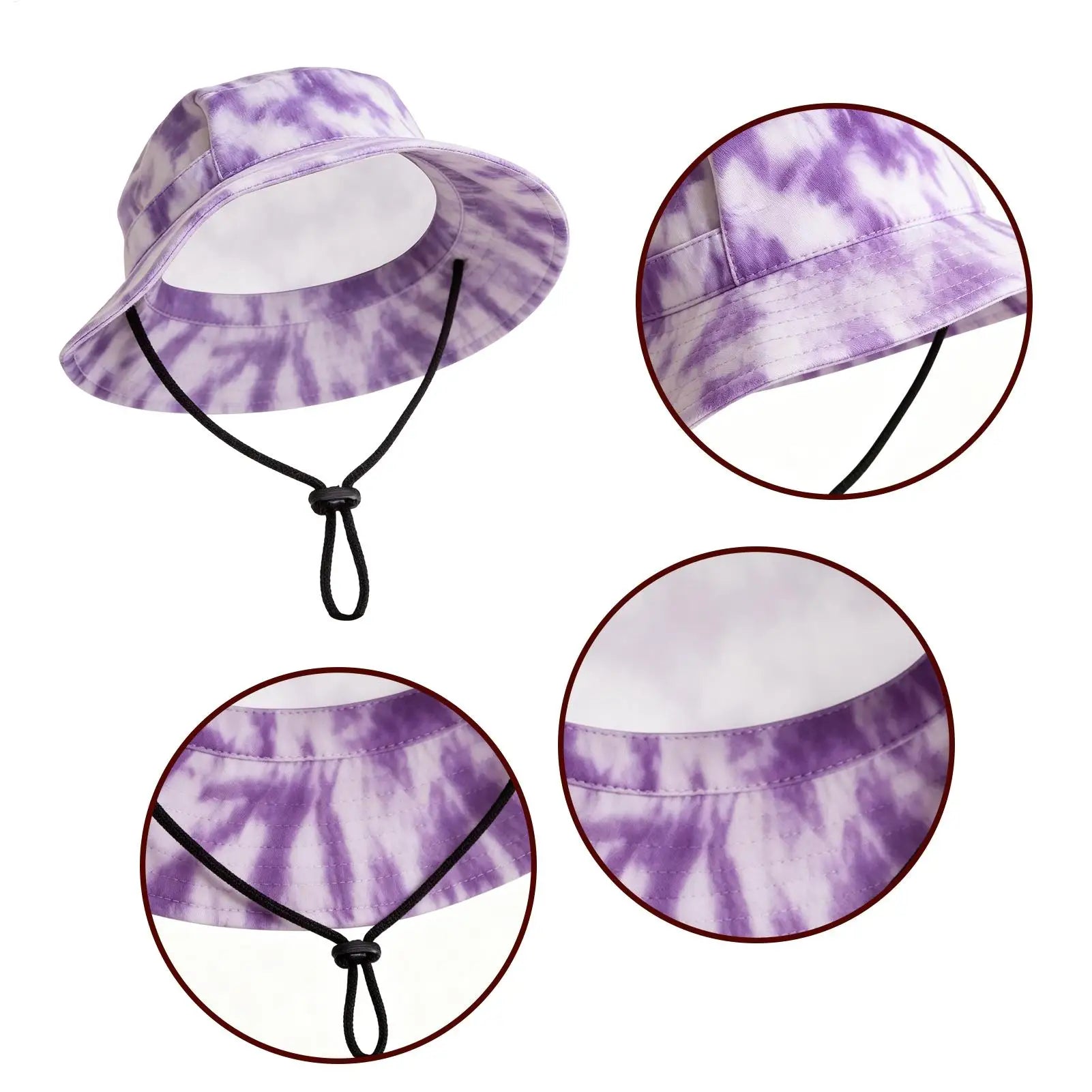 Pet Sun Hat Breathable Bucket Caps Ear Holes Design Adjustable Cat