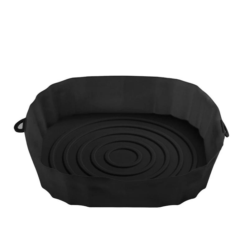 Silicone Air Fryer Baking Pan Square Reusable High Temperature Resistant Silicone Liner Insulation Mat Oven Baking Zpaxo