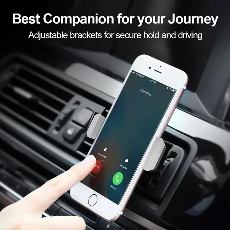 Car Vent Mount Holder Universal for Cell Phone in Car Mobile Phone Holder Stand Navigation Conditioning Outlet Mini Phone Holder Zpaxo