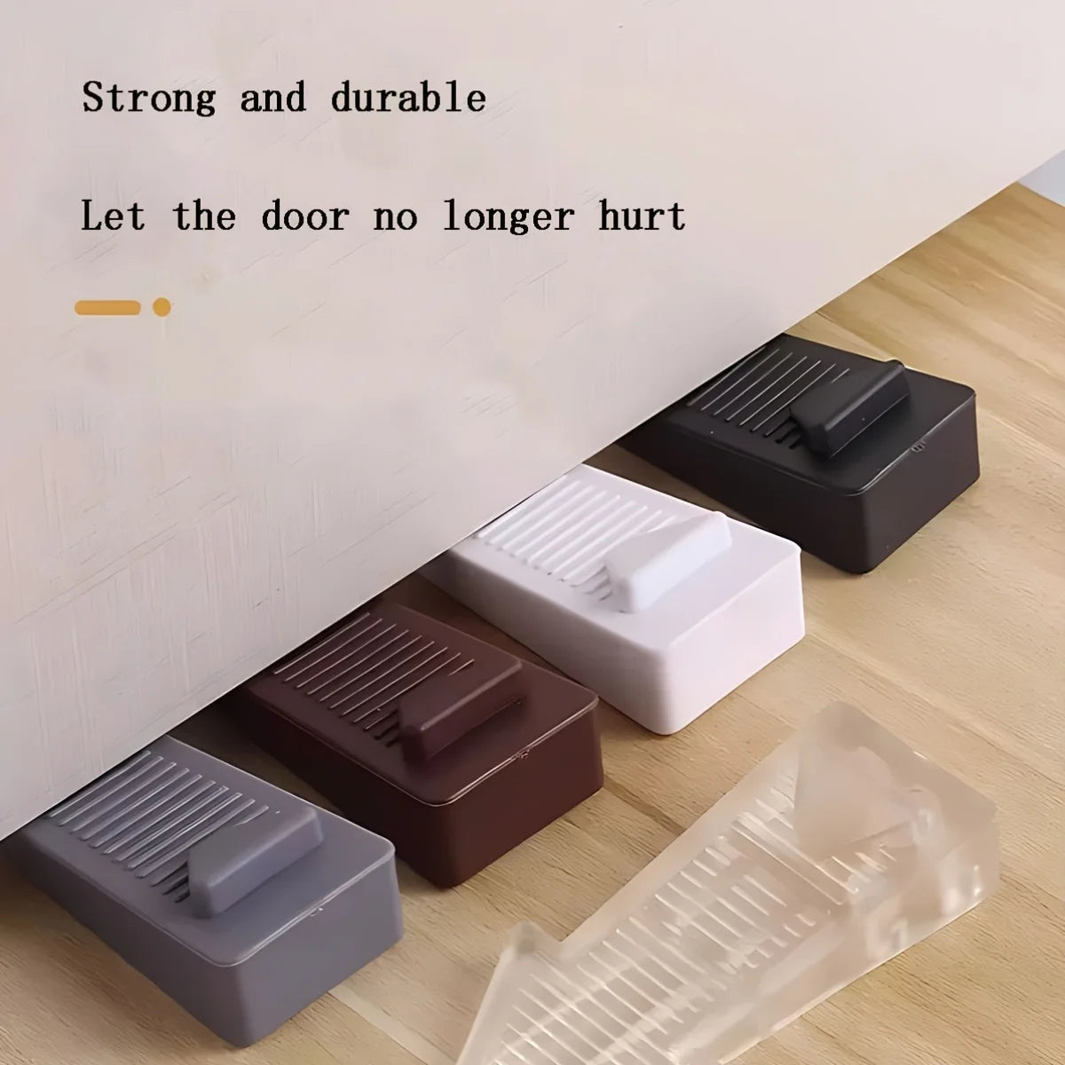 1Pcs Door Stopper Safety Silicone Anti-skid Windproof Door Stop Door Rear Retainer Anti-collision Stop Home Bedroom Zpaxo