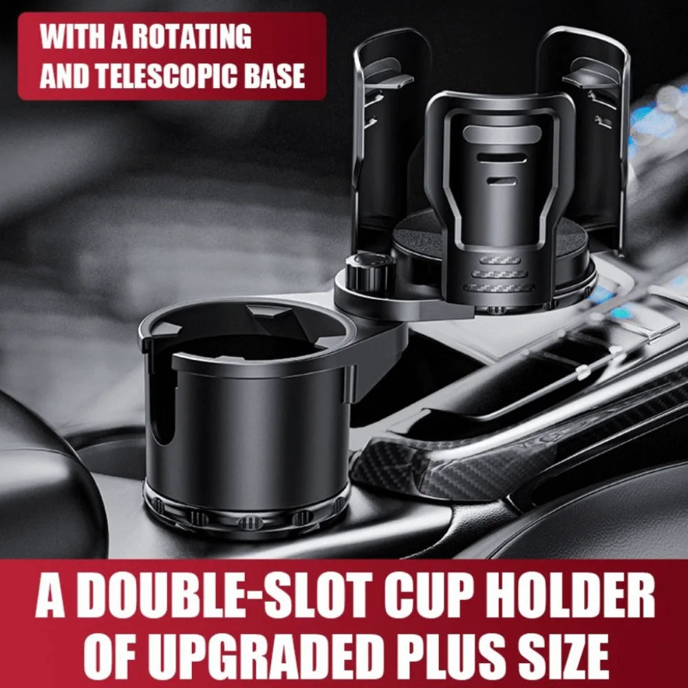 Multifunctional Cup Holder Expander Switch Lock Adjustable Base Cup Holder Extender Compact Design Stable Support Zpaxo